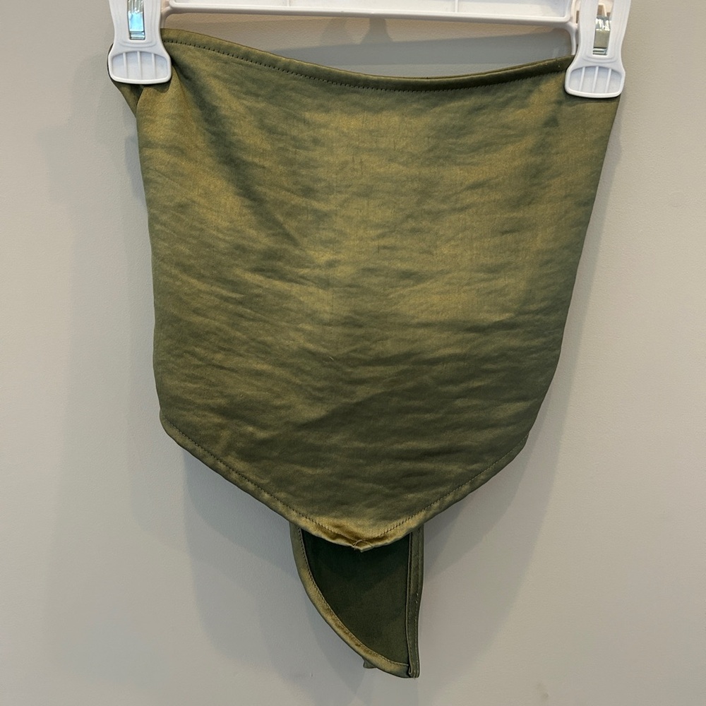PacSun Green Handkerchief Top